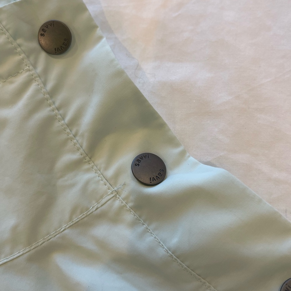 Savvi Women's S Piper Pullover Sprout Mint Green Kangaroo Pocket Cinchable Waist - Picture 5 of 6